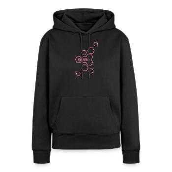 Hennes - Frauen Premium Bio Hoodie - Schwarz - Vorne - Julia (174cm)