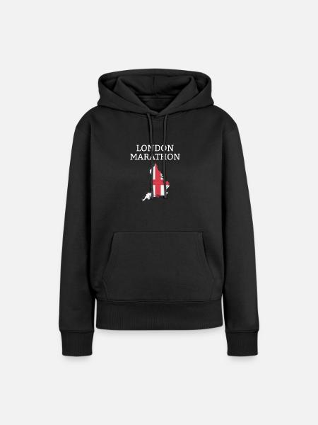 London Marathon - Frauen Premium Bio Hoodie - Schwarz