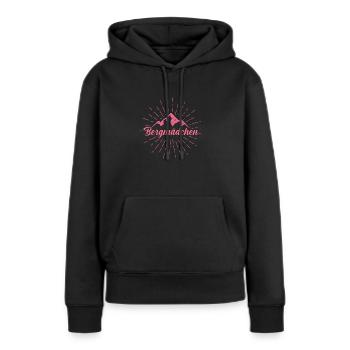 Bergmädchen - Berge Damen Mädchen Geschenk - Frauen Premium Bio Hoodie - Schwarz - Vorne - Julia (174cm)