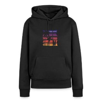 Cool Dana Point California Surfing Fan Beach Palm - Frauen Premium Bio Hoodie - Schwarz - Vorne - Julia (174cm)