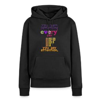 Abschlussfeier 2024 Abiturfeier - Frauen Premium Bio Hoodie - Schwarz - Vorne - Julia (174cm)