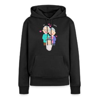 Ihr werdet Großeltern - Frauen Premium Bio Hoodie - Schwarz - Vorne - Julia (174cm)