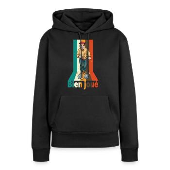 Petanque Petanque Geschenke für einen Petanque - Frauen Premium Bio Hoodie - Schwarz - Vorne - Julia (174cm)