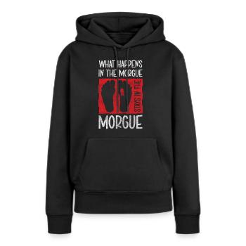 Bestatter Beerdigung Leichenbestatter - Frauen Premium Bio Hoodie - Schwarz - Vorne - Julia (174cm)