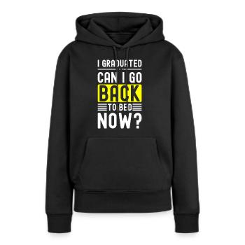 Bachelor Ecole Campus Universitaire - Sweat à capuche Premium bio Femme - noir - Devant - Julia (174cm)