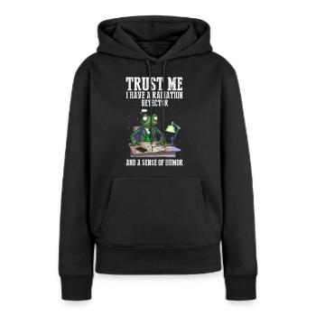 Kernenergie Spruch für Kernenergie - Frauen Premium Bio Hoodie - Schwarz - Vorne - Julia (174cm)