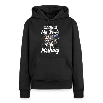Dart Dartboard Bullseye Spiel - Frauen Premium Bio Hoodie - Schwarz - Vorne - Julia (174cm)