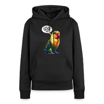 Turteltäubchen Turteltauben - Frauen Premium Bio Hoodie - Schwarz - Vorne - Julia (174cm)