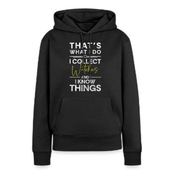 Armbanduhr Schweizer Uhrwerk - Frauen Premium Bio Hoodie - Schwarz - Vorne - Julia (174cm)