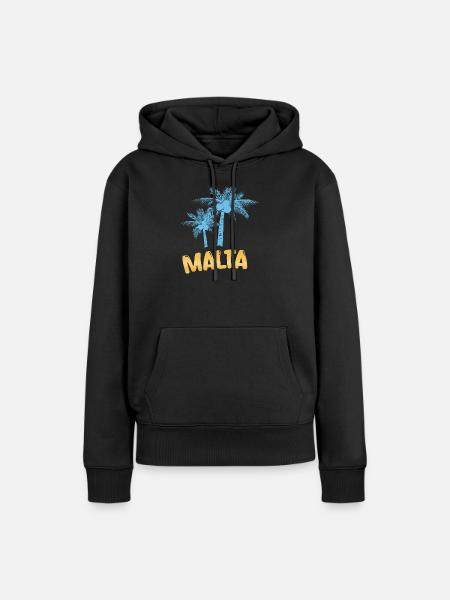 Geschenk für Malta - Frauen Premium Bio Hoodie - Schwarz