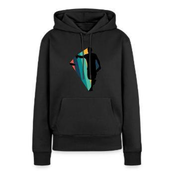 Frisbee Disc Golfer Disc Golf Disc - Women’s Premium Organic Hoodie - black - Front - Julia (174cm)