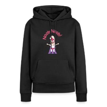 Rick et Morty Noob Noob - Sweat à capuche Premium bio Femme - noir - Devant - Julia (174cm)
