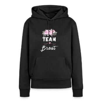 Junggesellinnenabschied JGA Team Braut - Frauen Premium Bio Hoodie - Schwarz - Vorne - Julia (174cm)