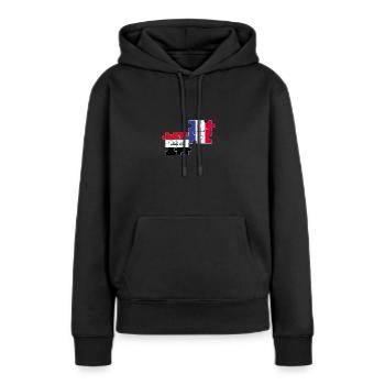 Irak Frankreich Flagge Französisch Iraker - Frauen Premium Bio Hoodie - Schwarz - Vorne - Julia (174cm)