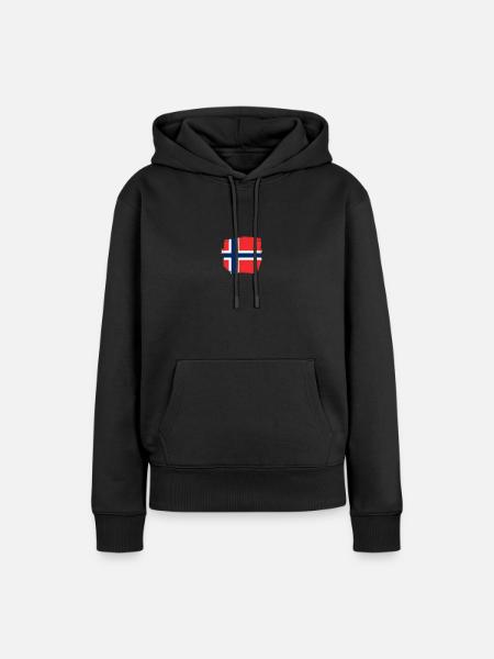 Norway Norwegian Flag Norwegian - Women’s Premium Organic Hoodie - black