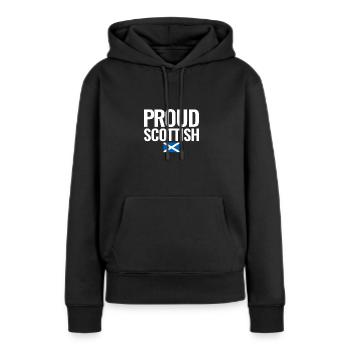 Proud Scottish Schottland Flagge Schotte - Frauen Premium Bio Hoodie - Schwarz - Vorne - Julia (174cm)