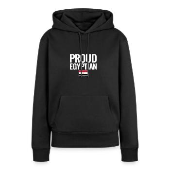 Fier Egypte Egypte Egypte - Sweat à capuche Premium bio Femme - noir - Devant - Julia (174cm)
