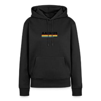 Aarhus Danemark Danemark Danois Fier Danois - Sweat à capuche Premium bio Femme - noir - Devant - Julia (174cm)