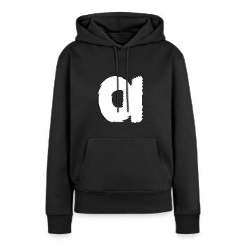 Alpha | Symbol | griechisches Alphabet - Frauen Premium Bio Hoodie - Schwarz - Vorne - Julia (174cm)