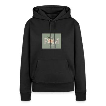 PM - Plant Mom - Frauen Premium Bio Hoodie - Schwarz - Vorne - Julia (174cm)