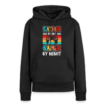 Nerd Online-Game Geek - Sweat à capuche Premium bio Femme - noir - Devant - Julia (174cm)