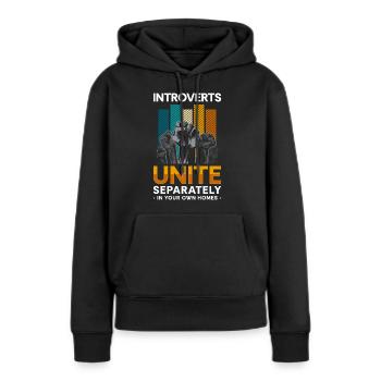 Antisozial Misanthrop Schüchternheit - Frauen Premium Bio Hoodie - Schwarz - Vorne - Julia (174cm)