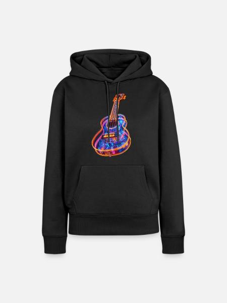 Ukulele - Frauen Premium Bio Hoodie - Schwarz