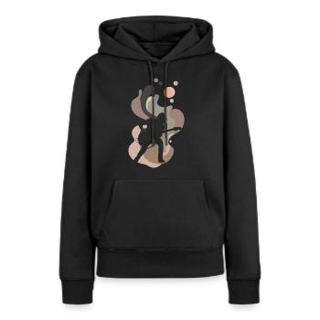 Gitarrist Hardrock Elektrogitarre - Frauen Premium Bio Hoodie - Schwarz - Vorne - Julia (174cm)