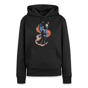Tanzschule Tanzsport Tanzlehrer - Frauen Premium Bio Hoodie - Schwarz - Vorne - Julia (174cm)