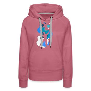 Tanzsport Tanzschule Tanzlehrer - Frauen Premium Bio Hoodie - Malve - Vorne - Isabella (175cm)