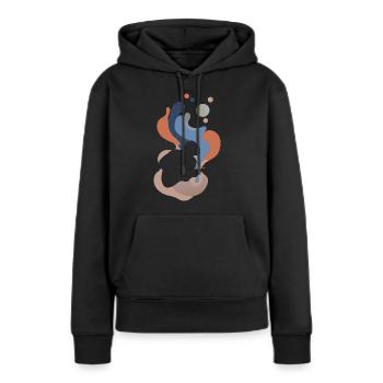 Gitarrist Elektrogitarre - Frauen Premium Bio Hoodie - Schwarz - Vorne - Julia (174cm)