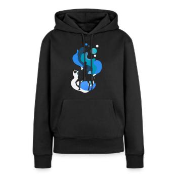 Dressurpferd Reitsport Springreiten - Frauen Premium Bio Hoodie - Schwarz - Vorne - Julia (174cm)