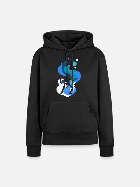 Roboter Robotics - Frauen Premium Bio Hoodie - Schwarz