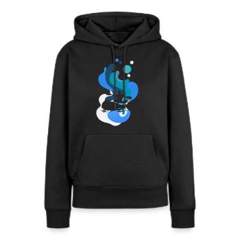 Rafting Kayak Stream - Women’s Premium Organic Hoodie - black - Front - Julia (174cm)
