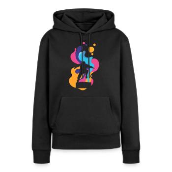 Parkour Parkourläufer Stuntman - Frauen Premium Bio Hoodie - Schwarz - Vorne - Julia (174cm)