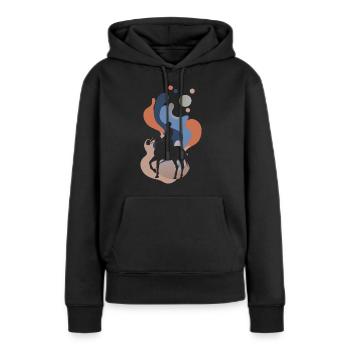 Dressurreiter Dressur Reitverein - Frauen Premium Bio Hoodie - Schwarz - Vorne - Julia (174cm)