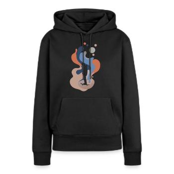 Skateboard Boarder Longboard - Women’s Premium Organic Hoodie - black - Front - Julia (174cm)