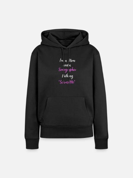 Ultraschall - Frauen Premium Bio Hoodie - Schwarz