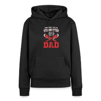 Schlosser Rohr Industrie - Sweat à capuche Premium bio Femme - noir - Devant - Julia (174cm)