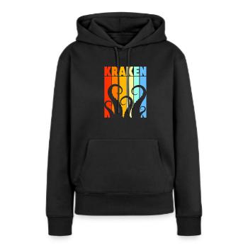Pieuvre Pieuvre Pieuvre Pieuvre Pieuvre - Sweat à capuche Premium bio Femme - noir - Devant - Julia (174cm)