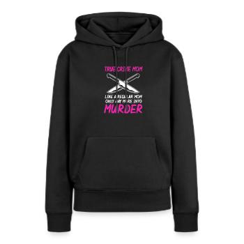 Krimi True Crime - Frauen Premium Bio Hoodie - Schwarz - Vorne - Julia (174cm)