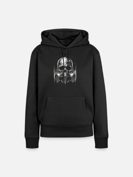 Wächter des Ödlands - Frauen Premium Bio Hoodie - Schwarz