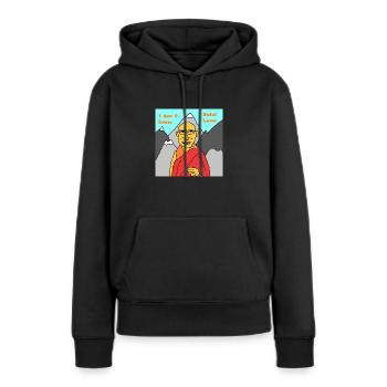 Dalai Lama - Frauen Premium Bio Hoodie - Schwarz - Vorne - Julia (174cm)