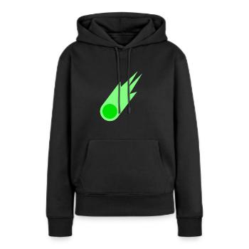 Cadeau d’astronome d’astronomie de comète verte - Sweat à capuche Premium bio Femme - noir - Devant - Julia (174cm)