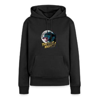 Werwolf für einen Werwolf Fan - Frauen Premium Bio Hoodie - Schwarz - Vorne - Julia (174cm)