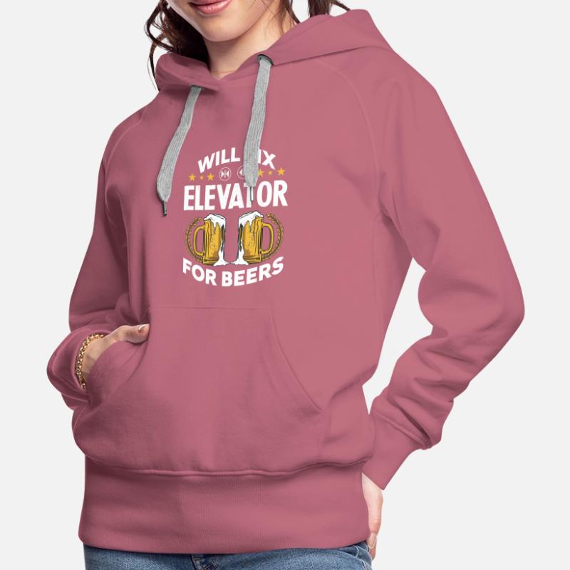 Will Fix Elevators - Elevator Mechanic Beer Frauen Premium Bio Hoodie