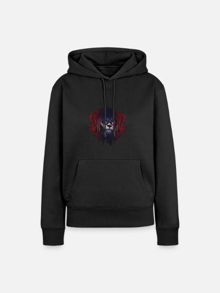 Laos - Frauen Premium Bio Hoodie - Schwarz