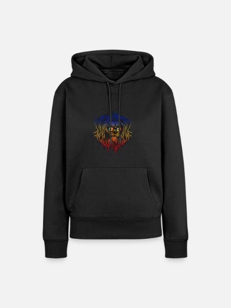 Moldawien - Frauen Premium Bio Hoodie - Schwarz