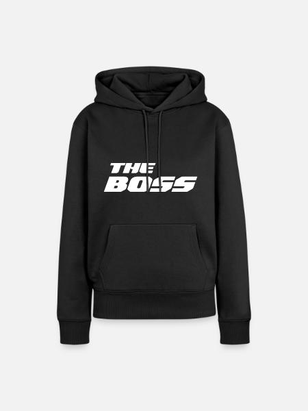 DER CHEF - Frauen Premium Bio Hoodie - Schwarz