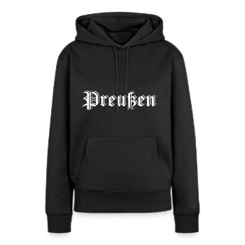 Prusse prusse orientale Allemagne Rengaine Cadeau - Sweat à capuche Premium bio Femme - noir - Devant - Julia (174cm)